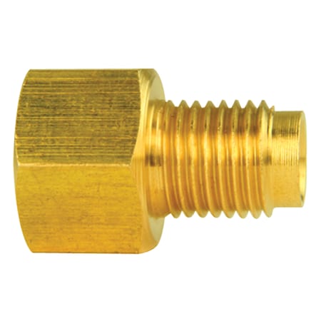 Ags Brass Adapter, Female(7/16-24 Inverted), Male(3/8-24 Inverted), 10/bag BLF-23